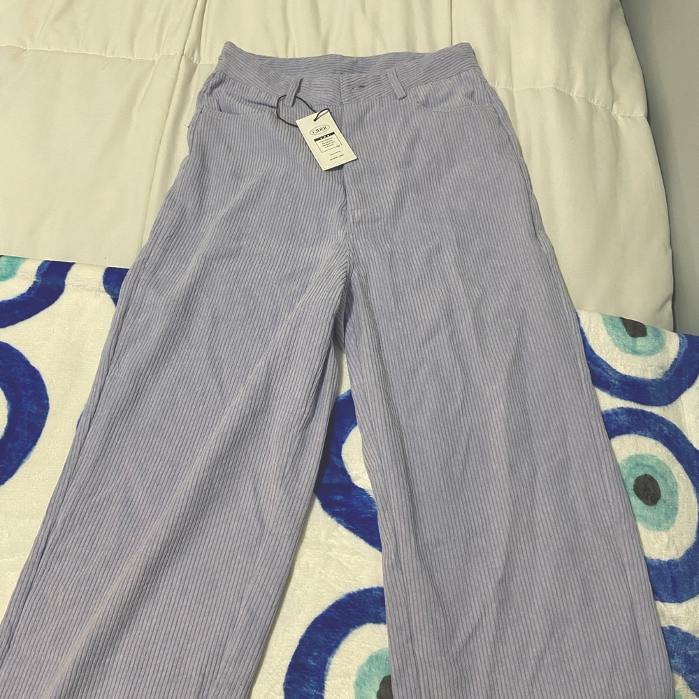 Light Blue Corduroy Trousers